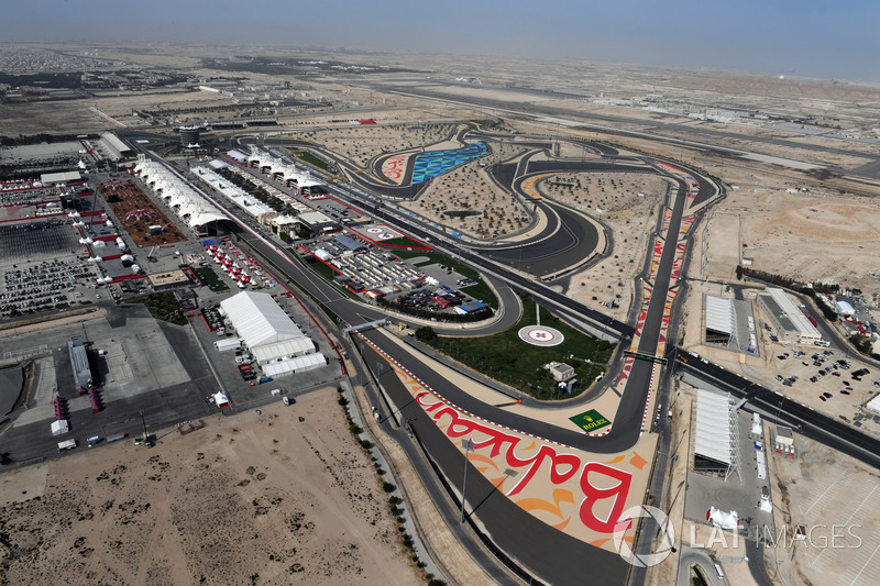 Vista aérea del circuito internacional de Bahrein