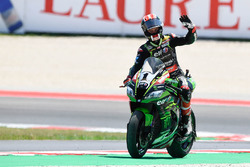 Le vainqueur Jonathan Rea, Kawasaki Racing