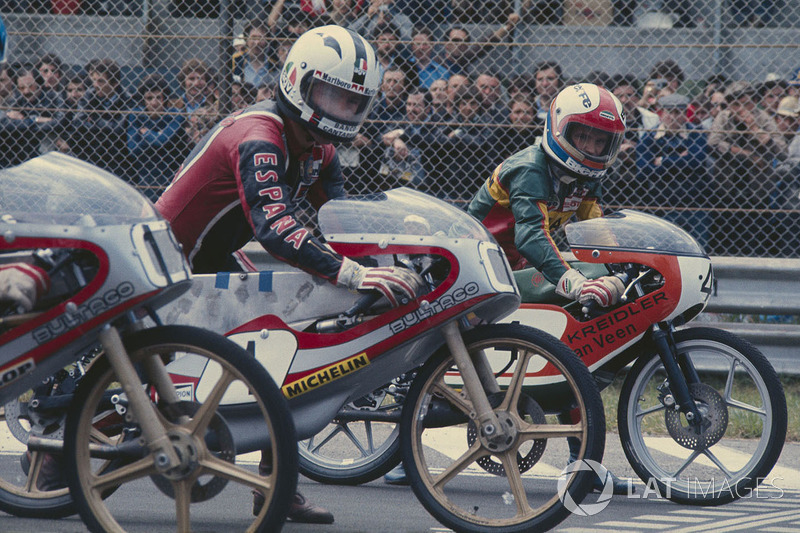 Angel Nieto, Bultaco 50cc e Eugenio Lazzarini, Kreidler