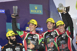 LMP2 Podium: tweede plaats #43 RGR Sport by Morand Ligier JSP2 - Nissan: Ricardo Gonzalez, Filipe Al