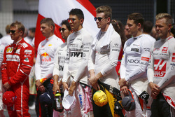 Kimi Raikkonen, Ferrari, Max Verstappen, Red Bull Racing, Sergio Perez, Force India, Esteban Ocon, F