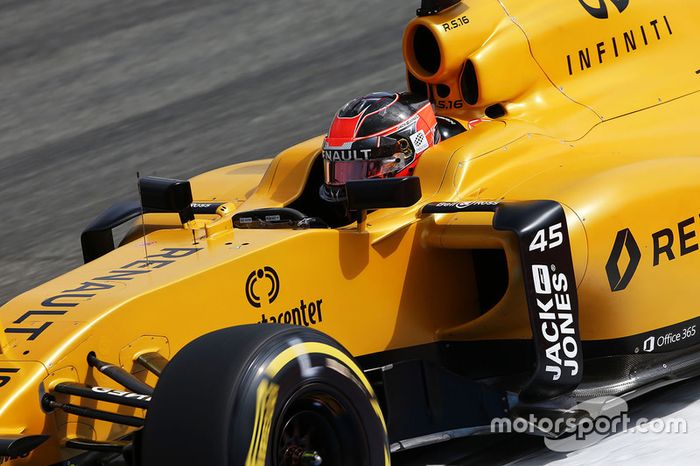 Esteban Ocon, Renault Sport F1 Team R16 Piloto de pruebas, en la PL1 del GP de Alemania 2016