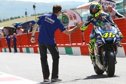 Ganador de la pole Valentino Rossi, Yamaha Factory Racing