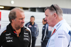 Robert Fernley, Vice-Team Principal Sahara Force India F1 Team avec Mike O'Driscoll, CEO Williams Group