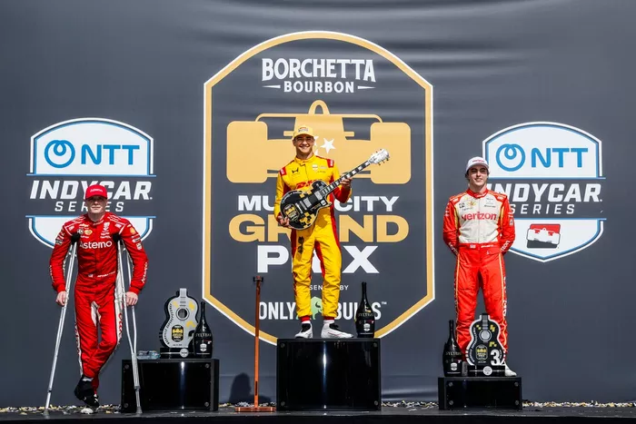 Josef Newgarden, Team Penske, Alex Palou, Chip Ganassi Racing, David Malukas, Team Penske