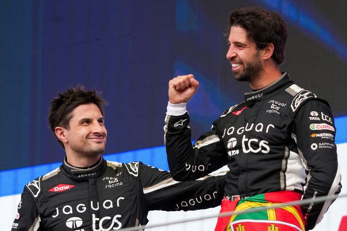 Mitch Evans, Jaguar TCS Racing, Antonio Felix Da Costa, Jaguar TCS Racing