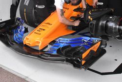 Le nouvel aileron avant de la McLaren MCL33