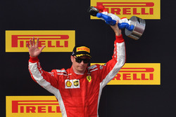 Кімі Райкконен, Ferrari святкує на подіумі