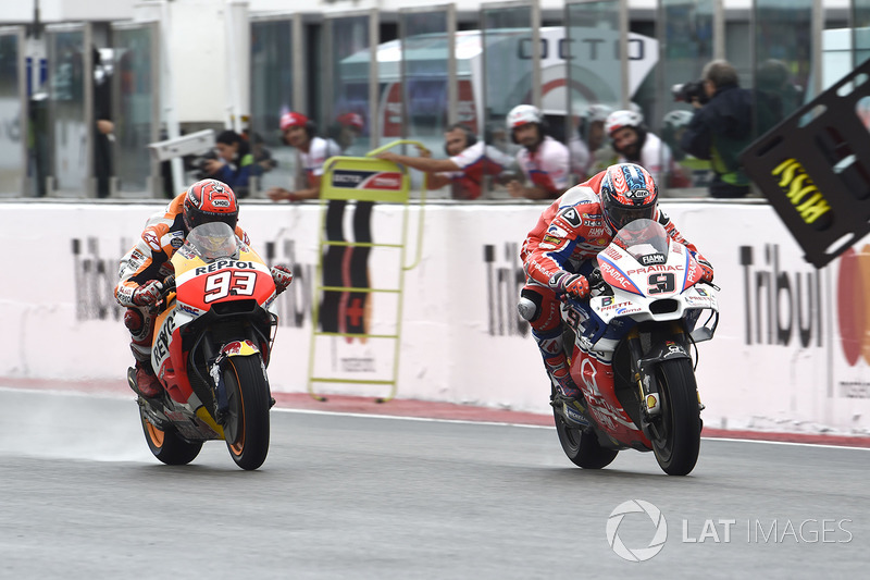 Marc Marquez, Repsol Honda Team, Danilo Petrucci, Pramac Racing