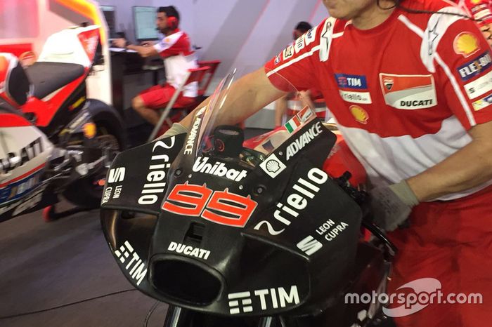 Jorge Lorenzo, Ducati, con el nuevo carenado