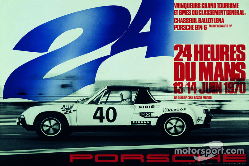 Poster Porsche 24h de Le Mans 1970