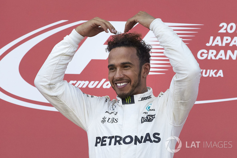 Lewis Hamilton venceu o GP do Japão e aumentou para 59 pontos a diferença para Sebastian Vettel.