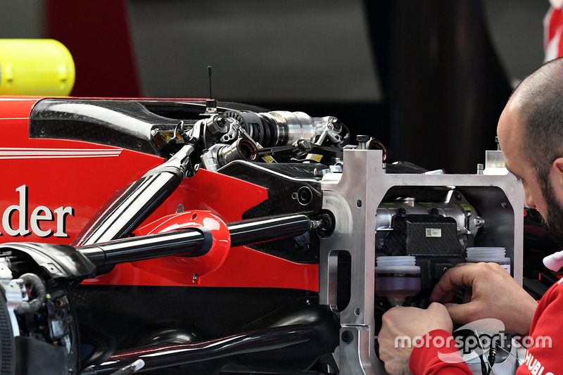 Детали передней части Ferrari SF70H