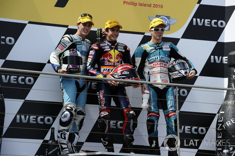 Podium: 1. Marc Marquez, 2. Pol Espargaro, 3. Nicolás Terol