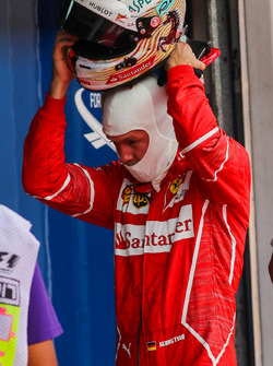 Sebastian Vettel, Ferrari dans le Parc Fermé
