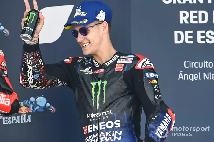 Podio: segundo lugar Fabio Quartararo, Yamaha Factory Racing