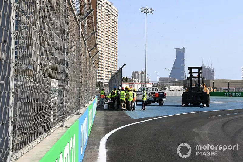 Jeddah Street Circuit last corner detail