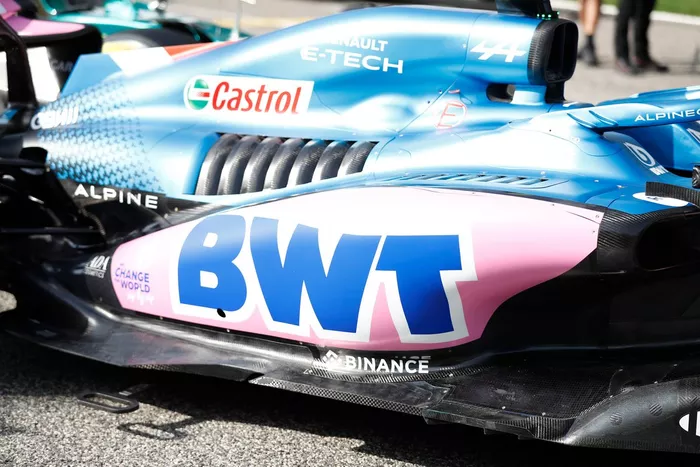 Detalle de la parte trasera del Alpine A522