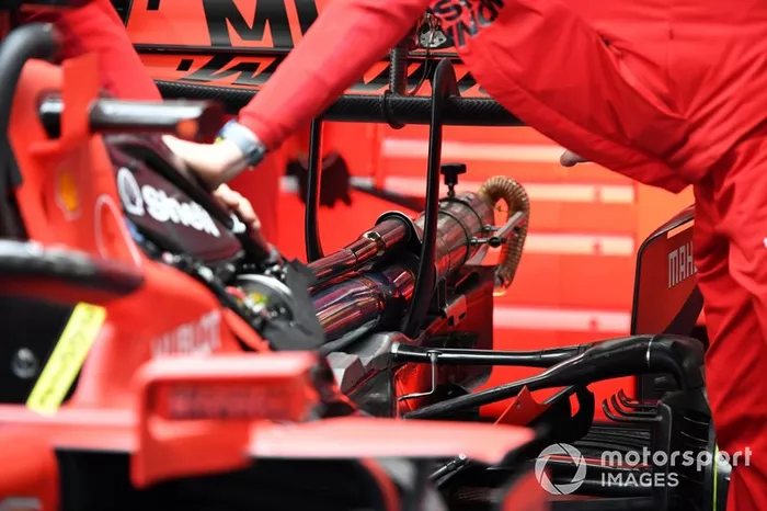 Lo scarico Sebastian Vettel, Ferrari SF1000 