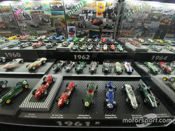 Colección de coches miniatura de F1