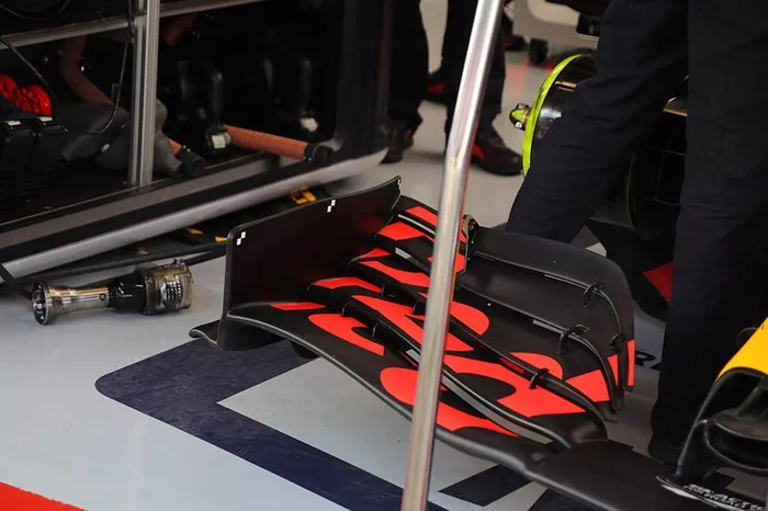 Red Bull Racing RB16 front wing detail