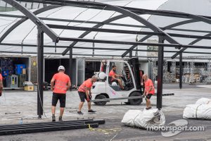 Preparativos para la F1 en el Autódromo Hermanos Rodríguez