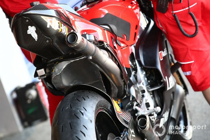 La moto Ducati de MotoGP