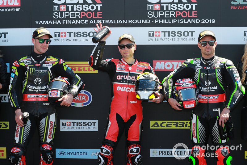 Джонатан Рей, Kawasaki Racing, Альваро Баутіста, Aruba.it Racing-Ducati Team, Леон Хеслем, Kawasaki Racing
