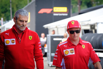 Kimi Raikkonen, Ferrari, Maurizio Arrivabene, Takım Patronu, Ferrari