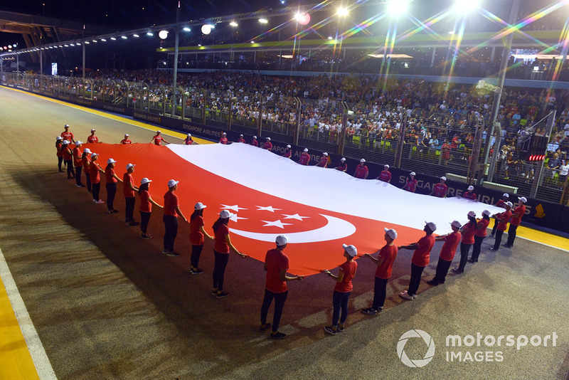 Giant flag on the grid