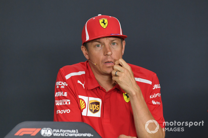 Kimi Raikkonen, Ferrari in the Press Conference