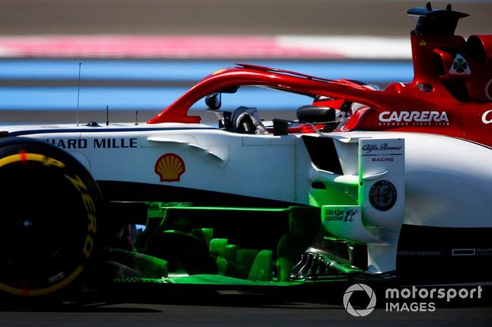 Kimi Raikkonen, Alfa Romeo Racing C38 con parafina