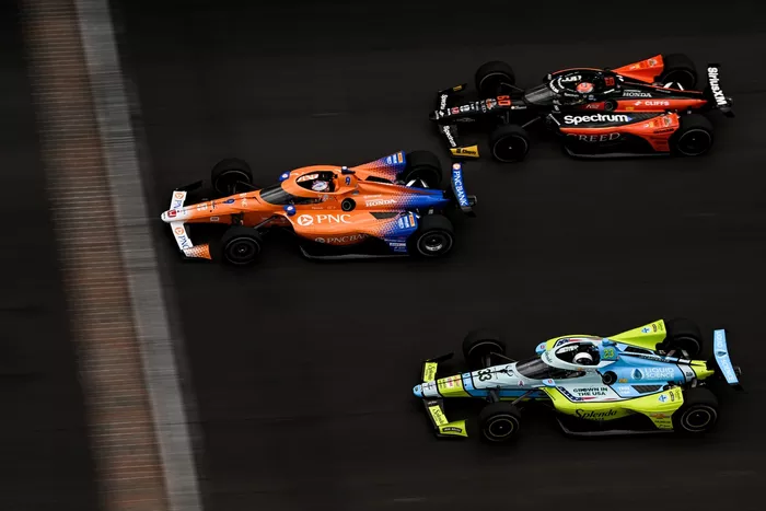 Scott Dixon, Chip Ganassi Racing, Felix Rosenqvist, Meyer Shank Racing, Ed Carpenter, Ed Carpenter Racing