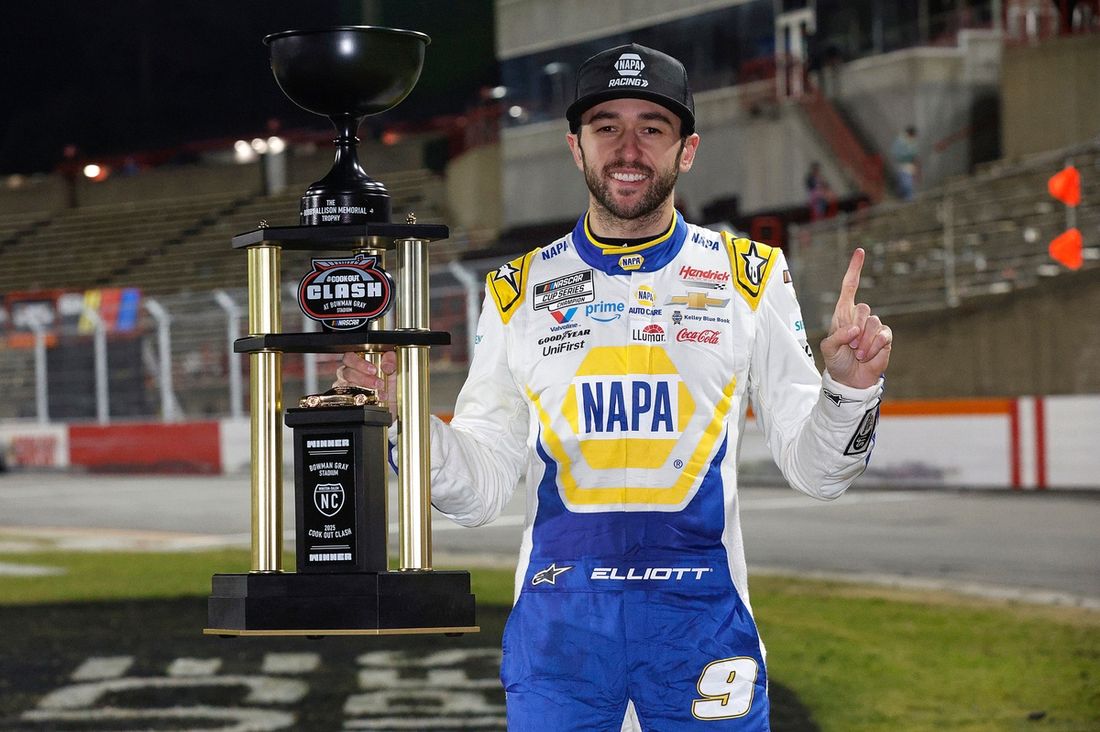 Ganador de la carrera Chase Elliott, Hendrick Motorsports Chevrolet