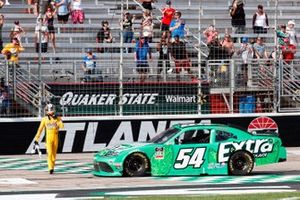 Race winner Kyle Busch, Joe Gibbs Racing, Toyota Supra