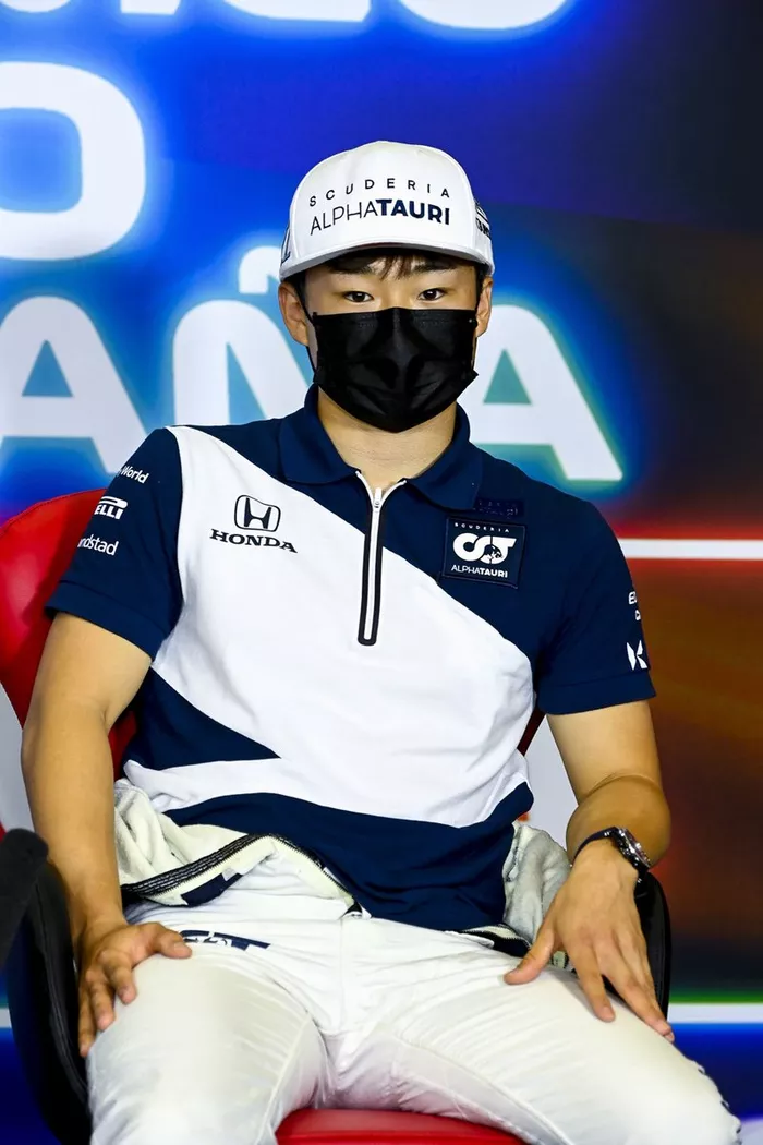 Yuki Tsunoda, AlphaTauri en la conferencia de prensa