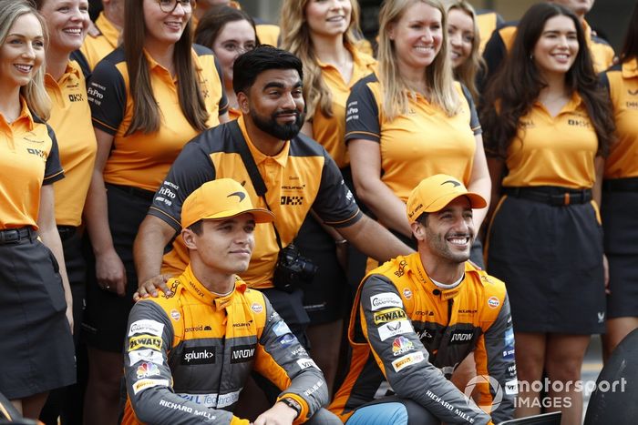 Foto del equipo McLaren, Lando Norris, McLaren Daniel Ricciardo, McLaren