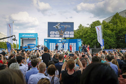Podium: race winner Sébastien Buemi, Renault e.Dams, second place Daniel Abt, ABT Schaeffler Audi Sp