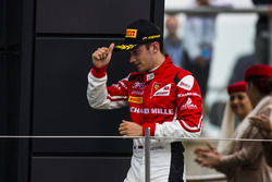 Podium: second place Charles Leclerc, ART Grand Prix