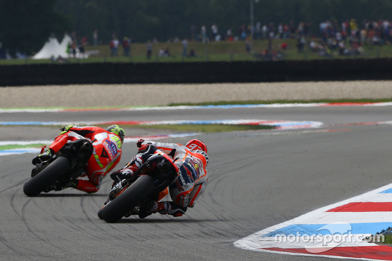 Andrea Iannone, Ducati Team; Marc Marquez, Repsol Honda Team