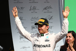 Podium: ganador, Lewis Hamilton, Mercedes AMG F1
