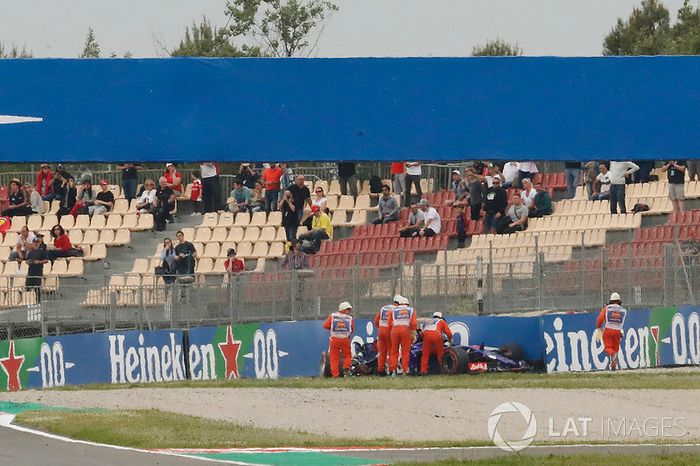 Accident de Brendon Hartley, Toro Rosso STR13 Honda