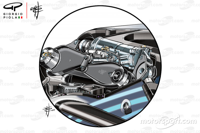 Mercedes W09, lengéscsillapító