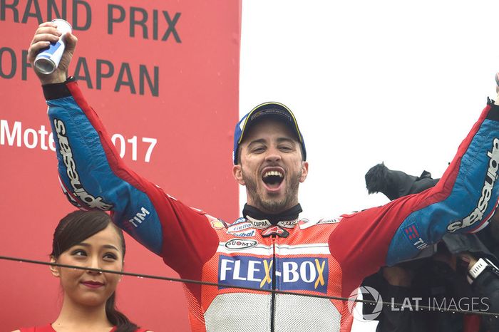 Podium: ganador, Andrea Dovizioso, Ducati Team