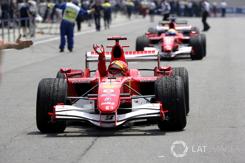 Race winner Michael Schumacher, Ferrari