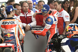 Le poleman Jack Miller, Pramac Racing, le deuxième, Dani Pedrosa, Repsol Honda Team