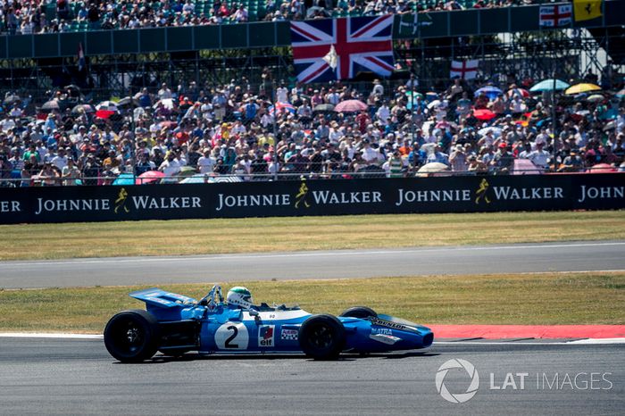 1969 Matra MS80-Cosworth lors de la parade des 70 ans du circuit de Silverstone