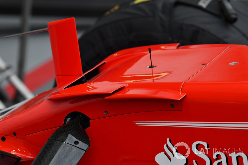 Detalle del morro del Ferrari SF70H