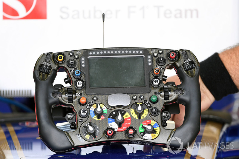 Sauber C36 steering wheel