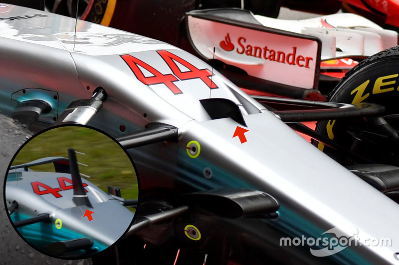 Mercedes AMG F1 W08 front detail